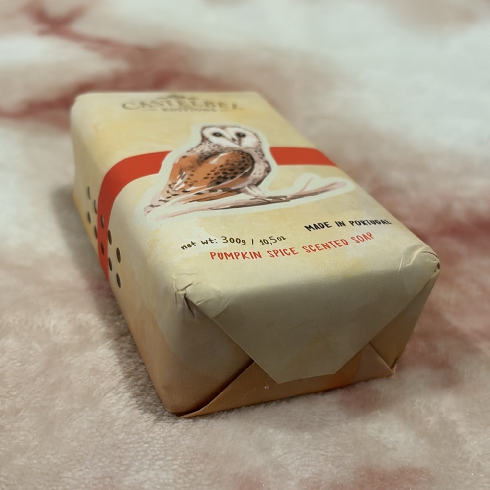 Castelbel Porto Owl Pumpkin Spice Scented Hand Soap Large 10.5oz Bar NWT - Picture 5 of 16